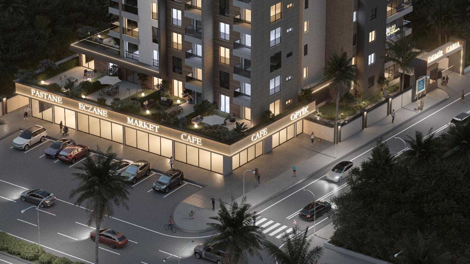 شقق للبيع بالتقسيط في انطاليا التنتاش ضمن مجمع DEMIR CARIA RESIDENCE