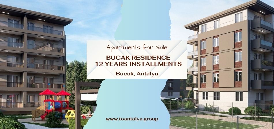 Apartments for sale in installments in Bucak Residence Antalya