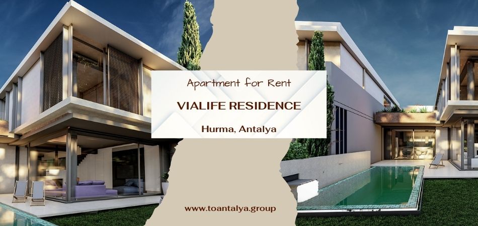 Квартира 1+1 в аренду в комплексе «ViaLife Residence» в Хурме, Анталия.