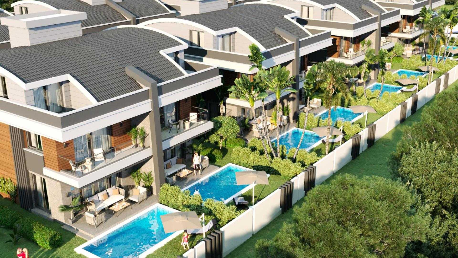 Villas for sale in Antalya within the Molla Yusuf 17 Villa . complex