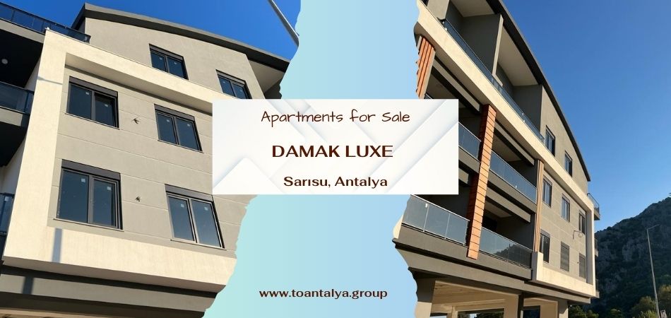 Antalya Konyaaltı Sarısu mahallesinde “Damak Luxe” sitesinde satılık dubleks daire