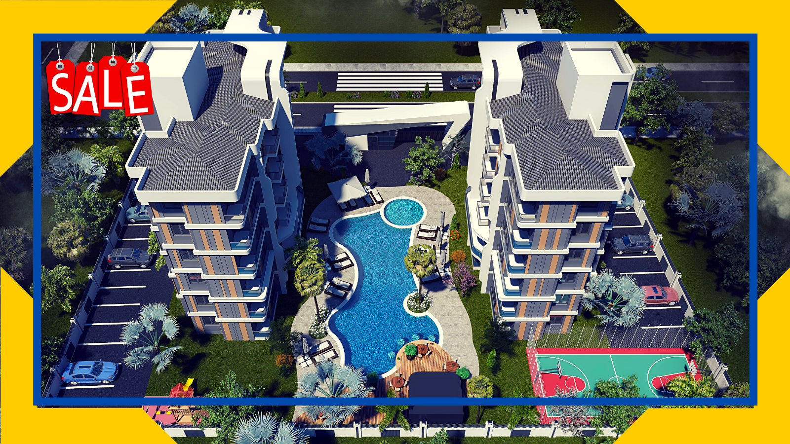 Apartments for sale in installments in Antalya Altıntas within the Viamar Daisy