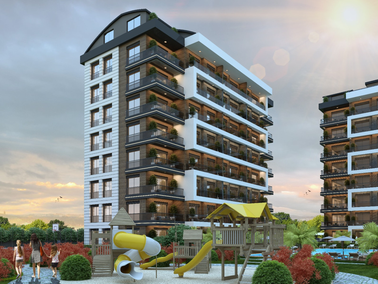 Apartments for sale at the கBEYOGLU RESIDENCE கin Altinach, Antalya