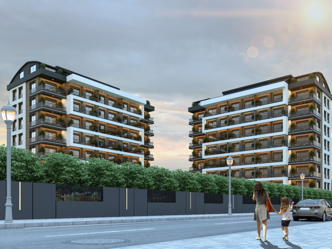 Apartments for sale in Beyoglu Residence in Alnittaş, Antalya