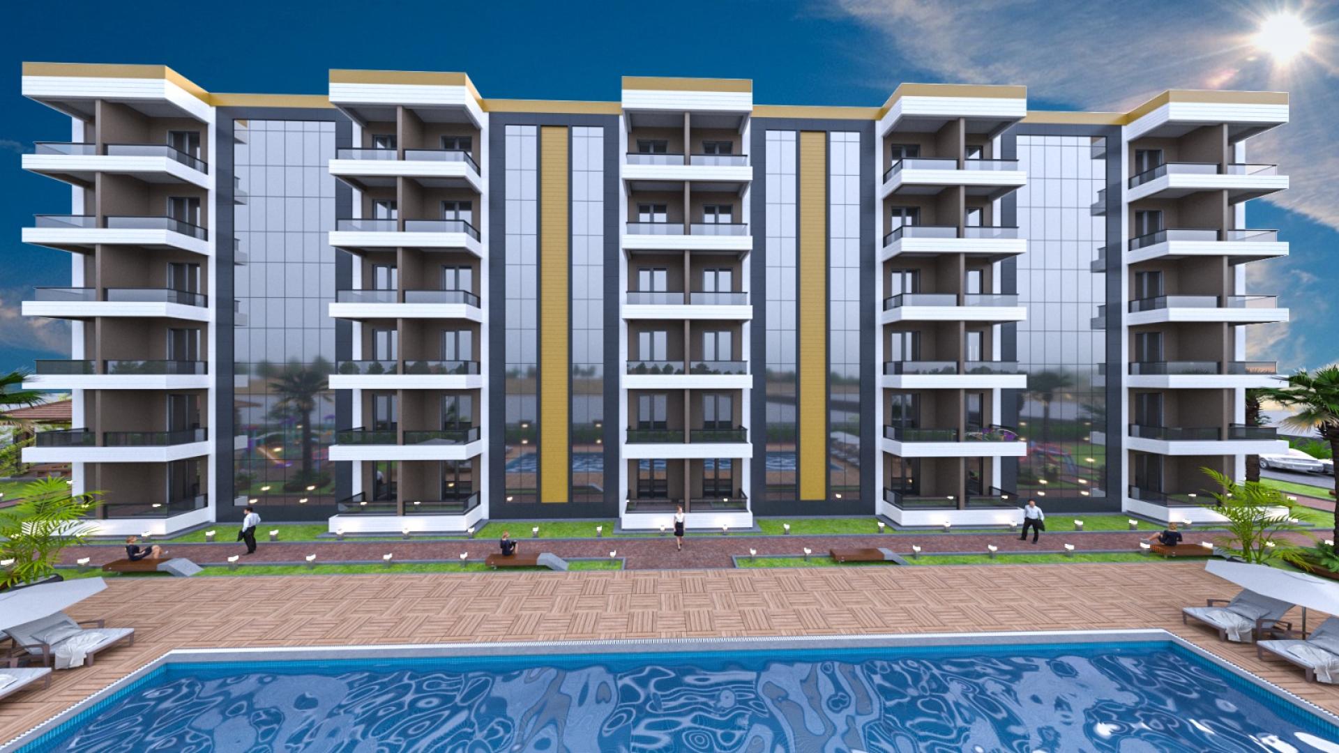 Apartments for sale in installments in Antalya within NOVA LIFE complex