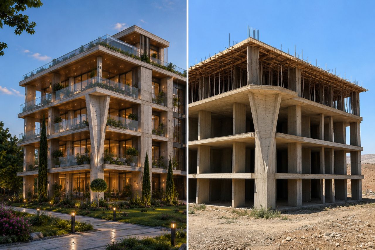 El Feyha Mahallesi'nde, El Yakuta Konut Kooperatifi'nde satılık daire.