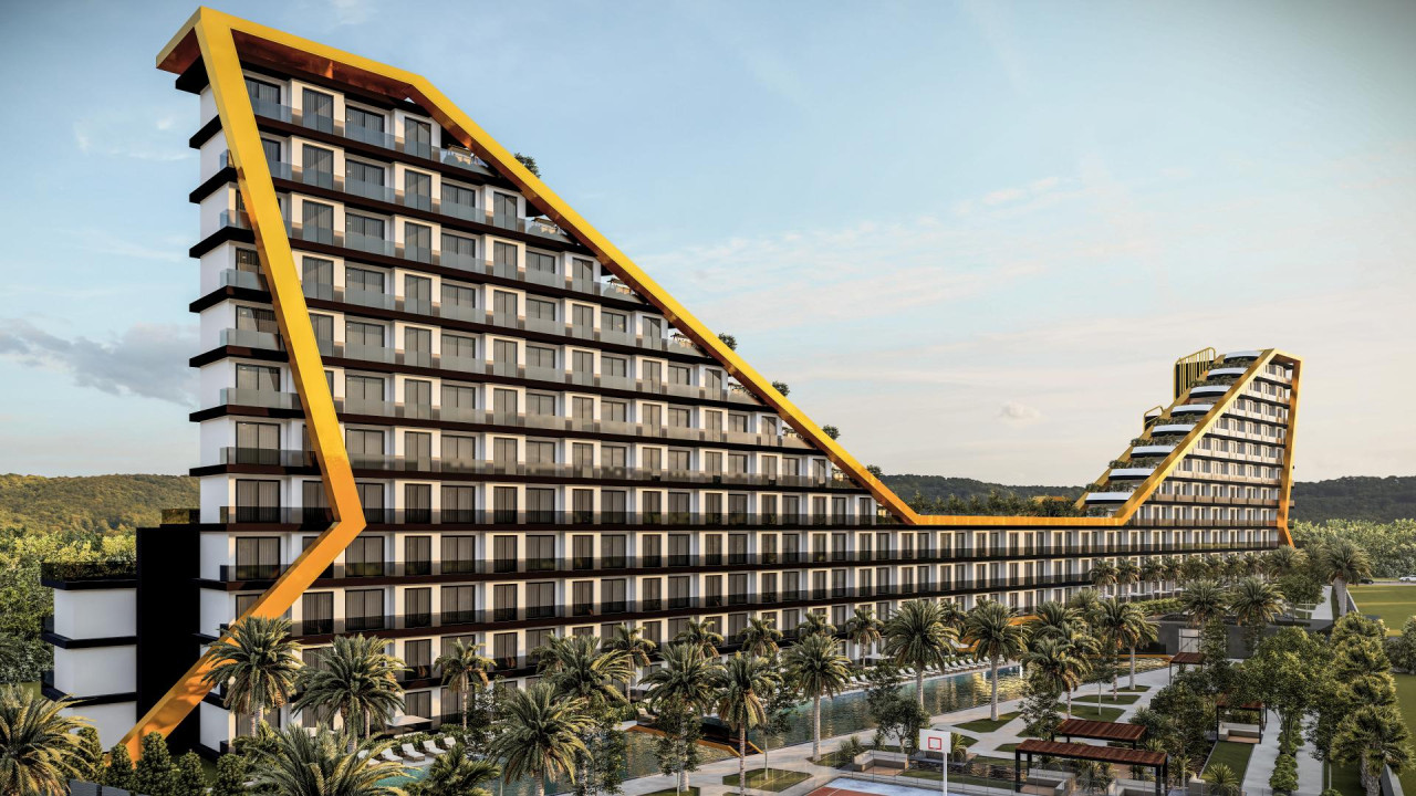 BUTTERFLY PREMIUM RESIDENCE kompleksi içinde Antalya'da deniz manzaralı taksitli satılık daireler