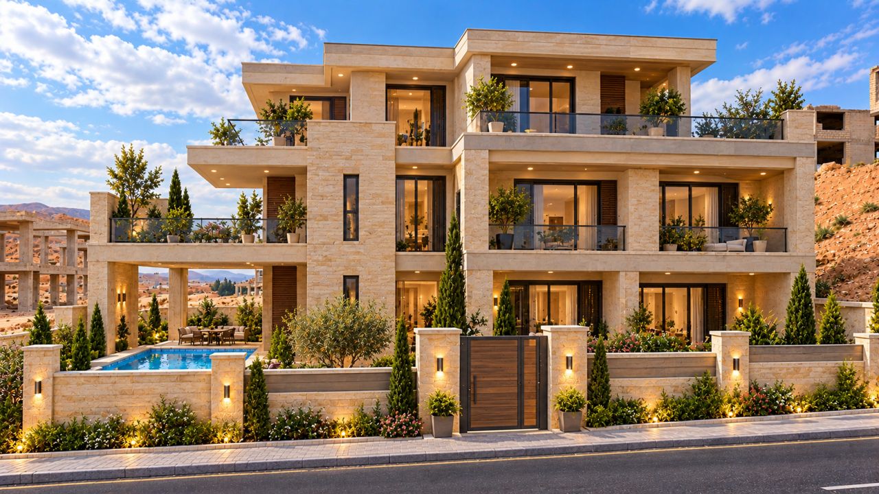 Villa for Sale in Sheikh Zayed Villas Complex – Island E – Damascus Countryside – $45,000